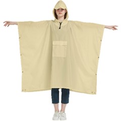 Medium Champagne	 - 	hooded Rain Ponchos by ColorfulWomensWear