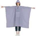 Silver Grey	 - 	Hooded Rain Ponchos View1