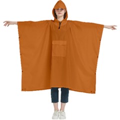 Squash Orange	 - 	hooded Rain Ponchos