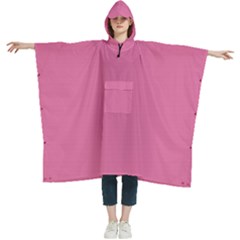 China Pink	 - 	hooded Rain Ponchos by ColorfulWomensWear