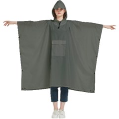 Ebony	 - 	hooded Rain Ponchos