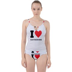 I Love Katherine Cut Out Top Tankini Set by ilovewhateva