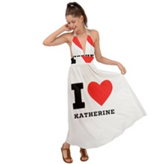 I Love Katherine Backless Maxi Beach Dress by ilovewhateva