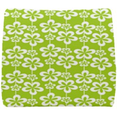 Lime Green Flowers Pattern Seat Cushion by GardenOfOphir