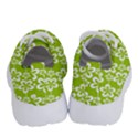 Lime Green Flowers Pattern Running Shoes View4