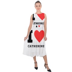 I Love Catherine Midi Tie-back Chiffon Dress by ilovewhateva