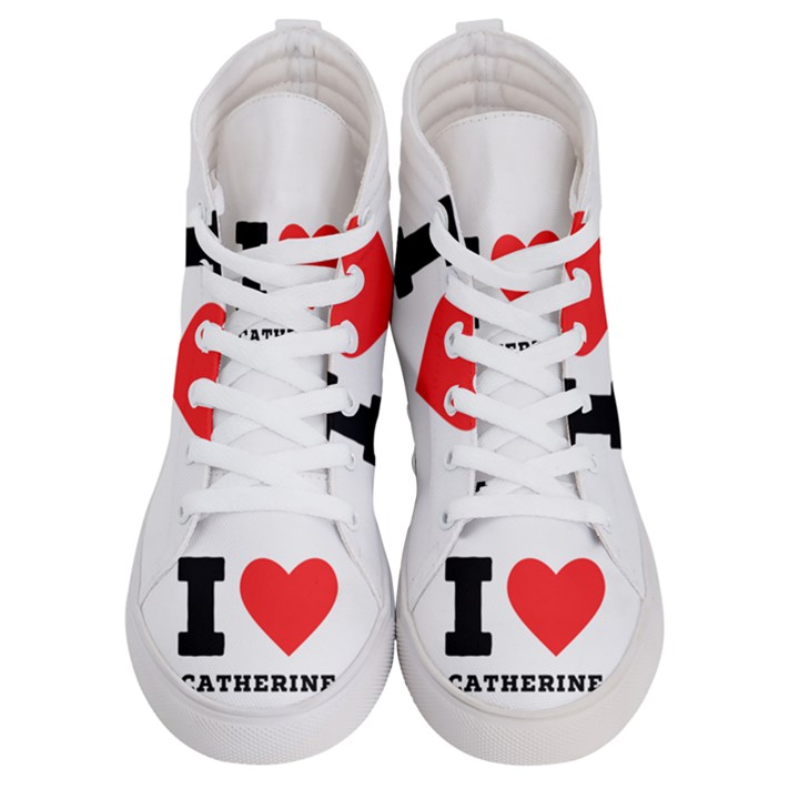 I love catherine Women s Hi-Top Skate Sneakers