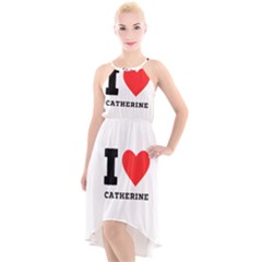 I Love Catherine High-low Halter Chiffon Dress  by ilovewhateva