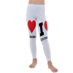 I Love Catherine Kids  Lightweight Velour Leggings by ilovewhateva