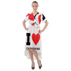 I Love Catherine Front Wrap High Low Dress by ilovewhateva