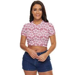 Pattern 107 Side Button Cropped Tee by GardenOfOphir