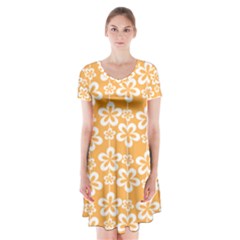 Pattern 110 Short Sleeve V-neck Flare Dress by GardenOfOphir