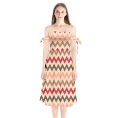 Pattern 112 Shoulder Tie Bardot Midi Dress by GardenOfOphir