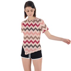 Pattern 112 Asymmetrical Short Sleeve Sports Tee by GardenOfOphir