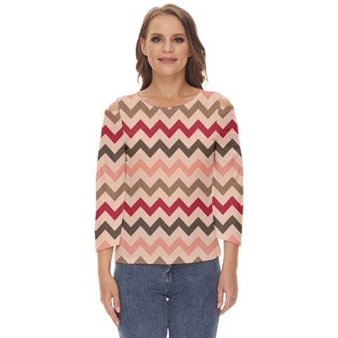 Pattern 112 Cut Out Wide Sleeve Top by GardenOfOphir