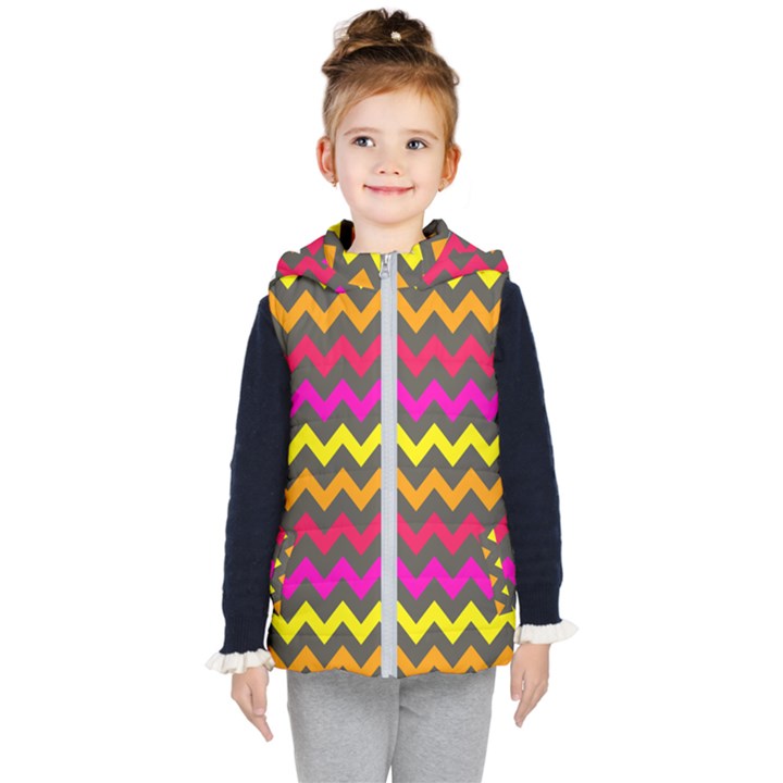 Pattern 113 Kids  Hooded Puffer Vest