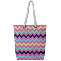 Pattern 114 Full Print Rope Handle Tote (small) by GardenOfOphir