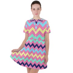 Pattern 114 Short Sleeve Shoulder Cut Out Dress 