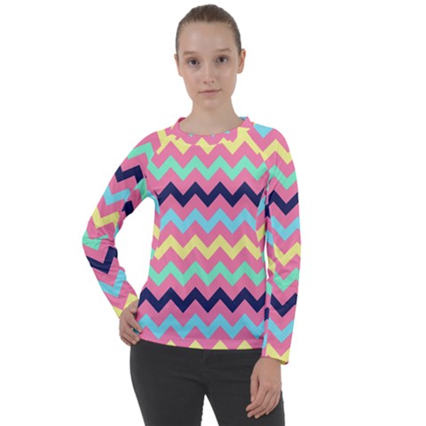 Pattern 114 Women s Long Sleeve Raglan Tee by GardenOfOphir