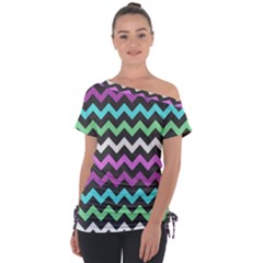 Pattern 115 Off Shoulder Tie-up Tee