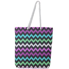 Pattern 115 Full Print Rope Handle Tote (large) by GardenOfOphir