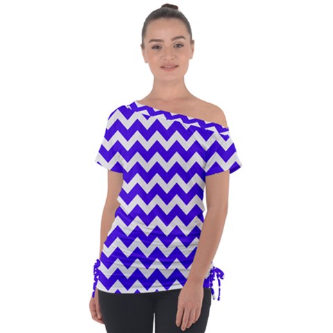 Pattern 116 Off Shoulder Tie-up Tee by GardenOfOphir