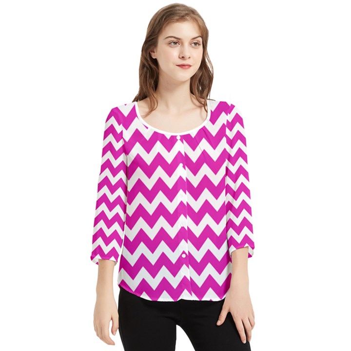 Pattern 118 Chiffon Quarter Sleeve Blouse