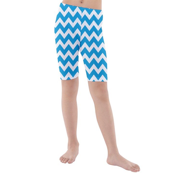 Pattern 119 Kids  Mid Length Swim Shorts