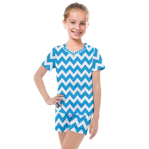 Pattern 119 Kids  Mesh Tee And Shorts Set by GardenOfOphir