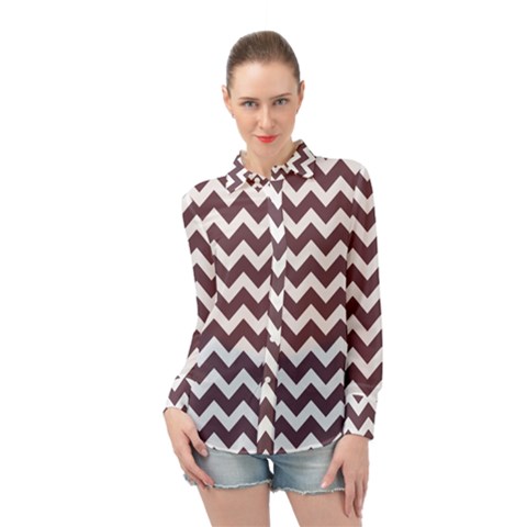 Pattern 121 Long Sleeve Chiffon Shirt by GardenOfOphir