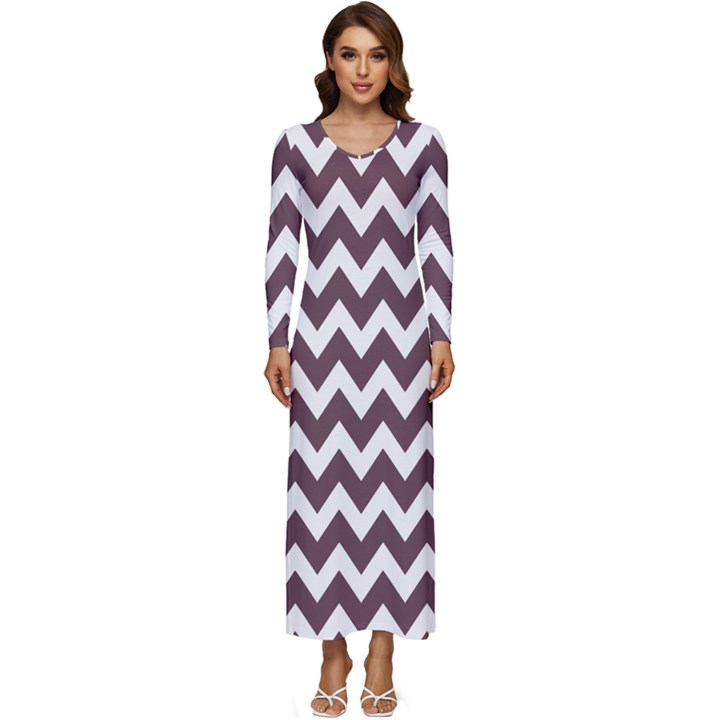 Pattern 121 Long Sleeve Longline Maxi Dress