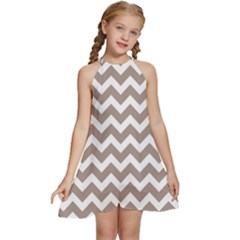 Pattern 122 Kids  Halter Collar Waist Tie Chiffon Dress by GardenOfOphir