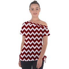 Pattern 123 Off Shoulder Tie-up Tee