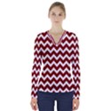 Pattern 123 V-Neck Long Sleeve Top View1