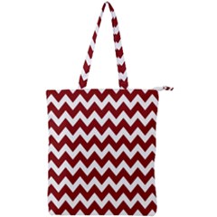 Pattern 123 Double Zip Up Tote Bag