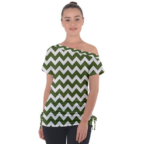 Pattern 126 Off Shoulder Tie-up Tee by GardenOfOphir