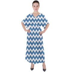 Pattern 127 V-neck Boho Style Maxi Dress by GardenOfOphir