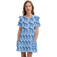 Pattern 131 Kids  Frilly Sleeves Pocket Dress