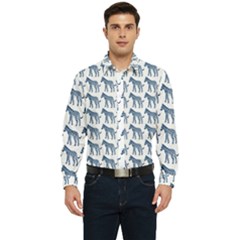 Pattern 130 Men s Long Sleeve  Shirt by GardenOfOphir