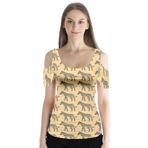 Pattern 133 Butterfly Sleeve Cutout Tee  by GardenOfOphir