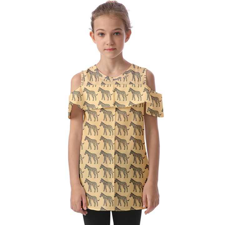 Pattern 133 Fold Over Open Sleeve Top