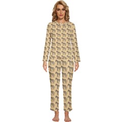 Pattern 133 Womens  Long Sleeve Lightweight Pajamas Set