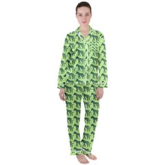 Pattern 134 Women s Long Sleeve Satin Pajamas Set	 by GardenOfOphir