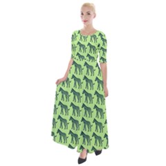 Pattern 134 Half Sleeves Maxi Dress by GardenOfOphir