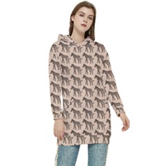 Pattern 135 Women s Long Oversized Pullover Hoodie by GardenOfOphir