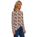 Pattern 135 Long Sleeve Crew Neck Pullover Top View3