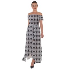 Pattern 138 Off Shoulder Open Front Chiffon Dress by GardenOfOphir