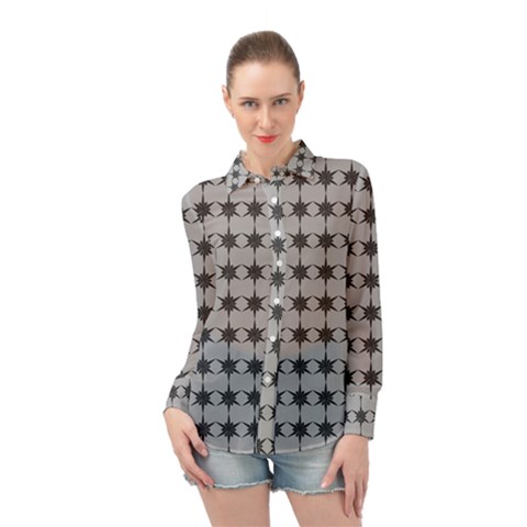 Pattern 138 Long Sleeve Chiffon Shirt by GardenOfOphir