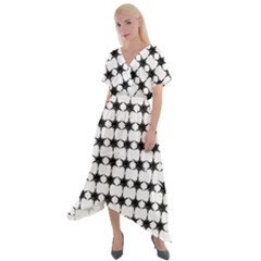 Pattern 137 Cross Front Sharkbite Hem Maxi Dress by GardenOfOphir