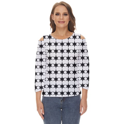 Pattern 137 Cut Out Wide Sleeve Top by GardenOfOphir